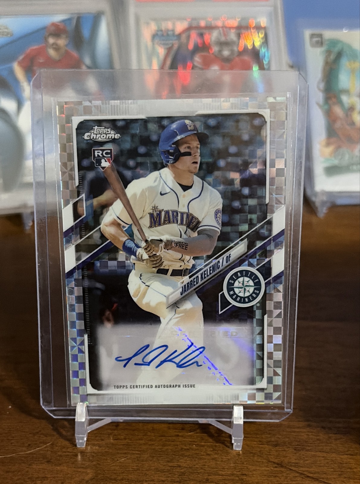 2021 Topps Chrome - Chrome Auto Jarred Kelenic #CUSA-JK X-Fractor /125 (AU, RC)