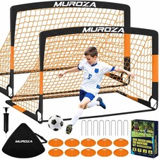 Kids Portable Soccer Goal Set Backyard Training Equipment