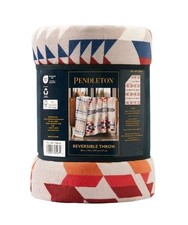 Pendleton Reversible Plush Throw, 600 GSM 50" x 70" Printed Patterns Throw