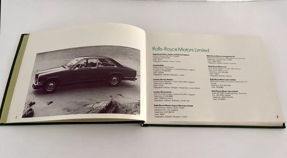 Raro Manual del Propietario Rolls-Royce Camargue Años 70 - Libro Original De Fábrica De Colección Foto 4 de 4