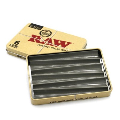 RAW Tin Case für 6 Cones King Size I Aufbewahrungsbox Zigarettendose