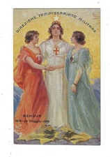1916 Italian Art Military Genova Direzione Commissariato Militare Postcard 2538