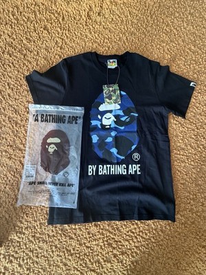 A Bathing Ape BAPE By Bathing Ape Ape Head Graphic Tee Black M Cotton