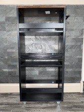 Wooden Rolling Cart Pantry/Laundry , 4-Tier