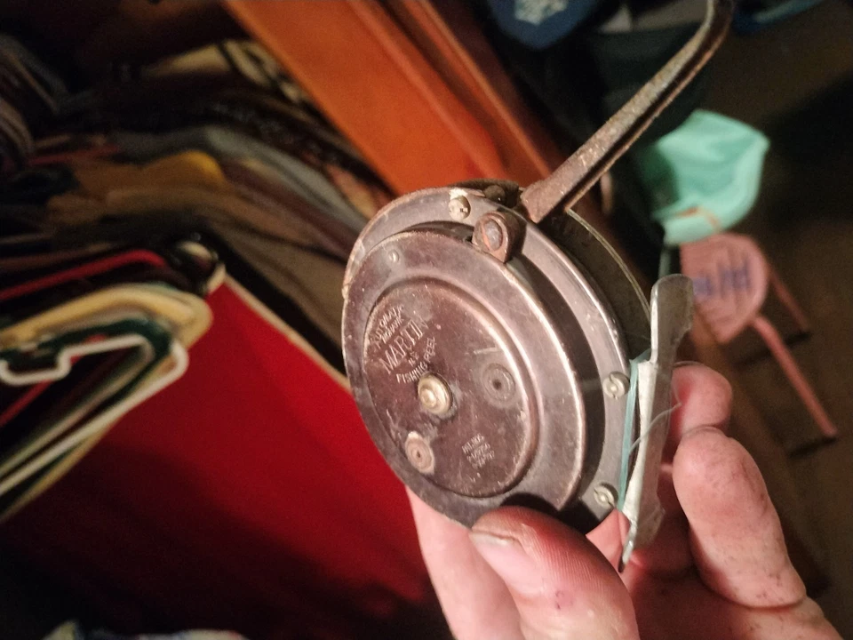 Carrete automático de pesca con mosca Martin Mohawk NY Foto 3 de 4