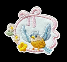 iron on patch applique bird 2 1/2 x 2 1/4 inch