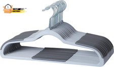 Heavy Duty 50 Pack Plastic Hangers, Clothes Hangers with New Generatio