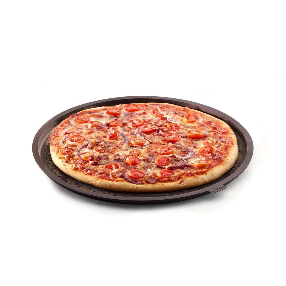 Lekue Round Pizza Mat - 14" / 36cm Diameter 36 x 1.7cm Black