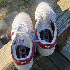 Converse Fastbreak Pro Leather Mid White Red A10200C Men's Athletic Sneakers