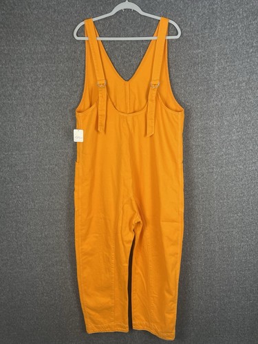 Nuevo con etiquetas Mono Free People We The Free High Roller Vitamina C Naranja Talla Grande - Imagen 8 de 15
