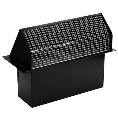 Wall Vent Cap for Microwave & Range Exhaust Vent Hood, 3-1/4'' x 10'' Exhaust 