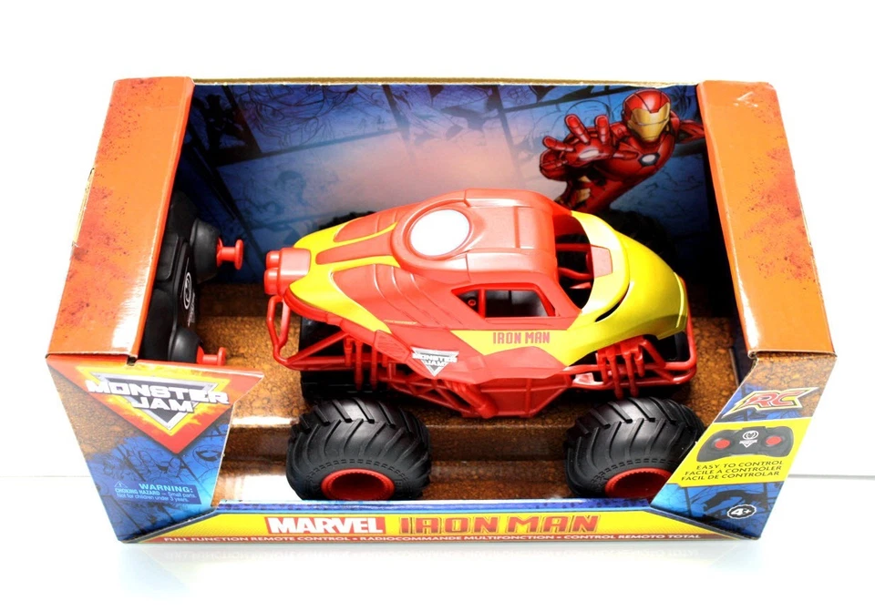 Monster Jam Marvel RC IRON MAN Truck Radio Controlled 2.4 GHz 100' Range 🌟NEW🌟 - Image 3 of 4