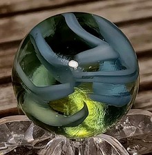 Vitro Agate Windex Marble. 5/8" Mint. Nice Pattern. HTF SIZE