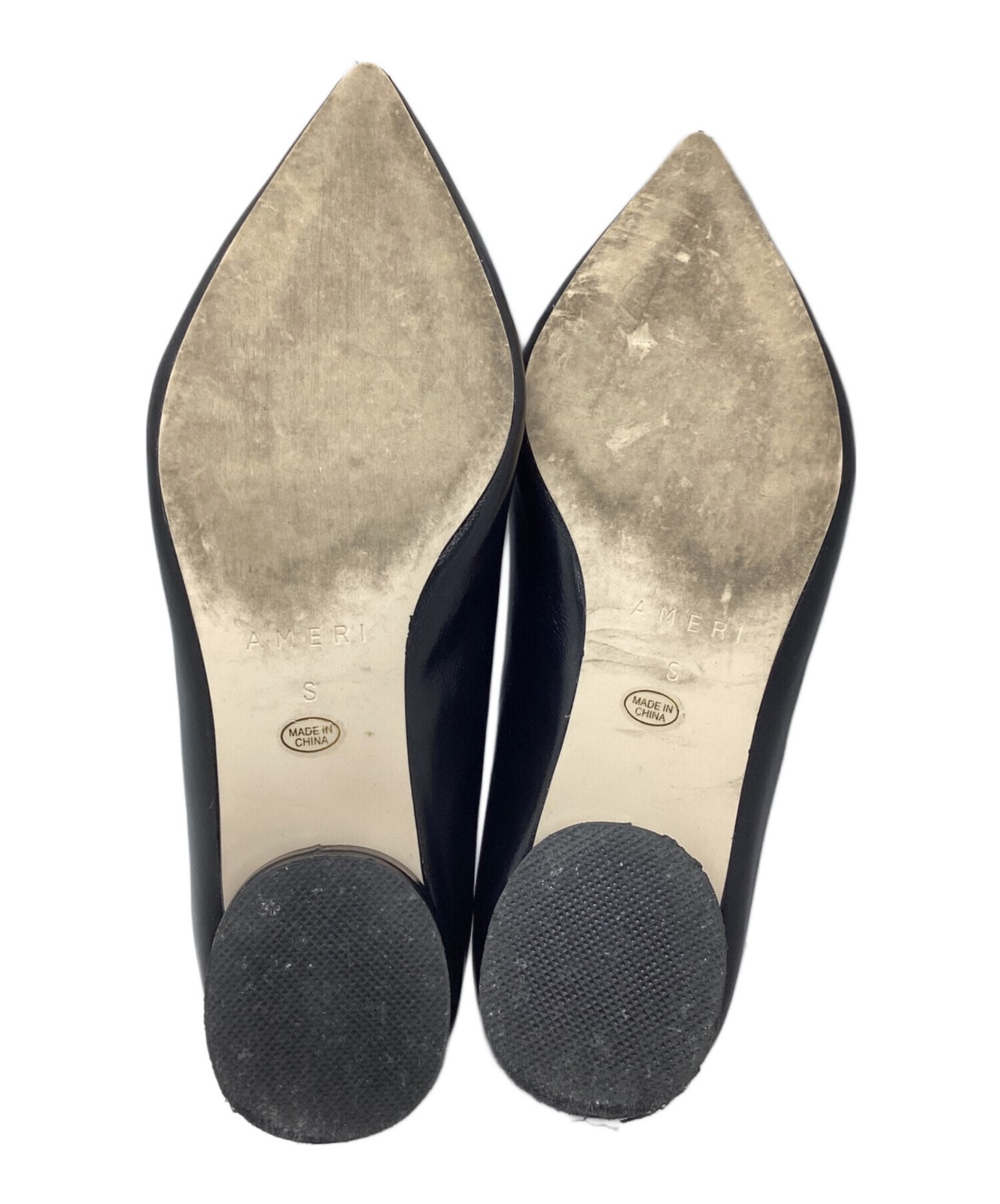 Ameri HEART MOTIF POINTED TOE PUMPS Black Size: S - image 7