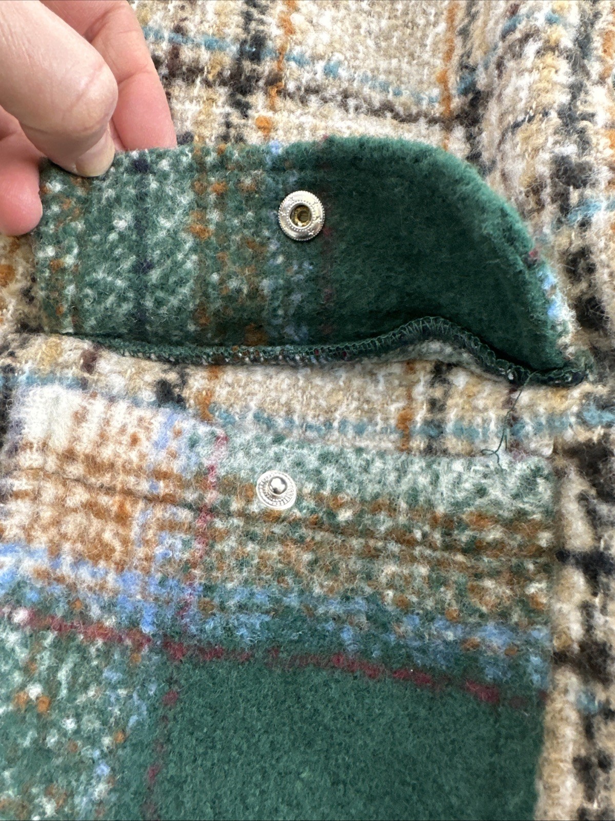 Pull And Bear Plaid Shacket Button Down Shirt Jac… - image 7