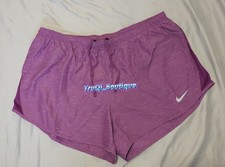 Nike Women's Dri-FIT Tempo Mid-Rise Brief-Lined Running Shorts Lilac size XL