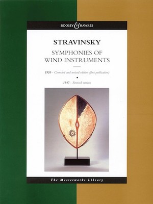 Stravinsky - Symphonies of Wind Instruments The Masterworks Librar Score