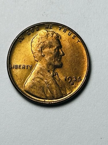1935-S Lincoln Wheat Penny Cent - Gem BU Red#9