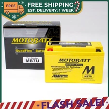 Motobatt MB7U Battery Quadflex AGM - 12v 6Ah 100CCA (YT7B-BS, YT7B-4)