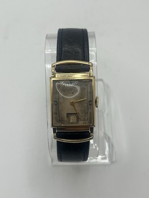 Rare Vintage 1940s Lord Elgin 559 Fancy Lugs Men's handwound Wristwatch 14k GF