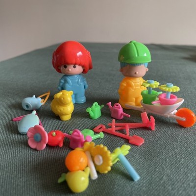 Vintage 1980er Pinypon Gärtner Spielset 2506 + extra Figur & Zubehör Famosa
