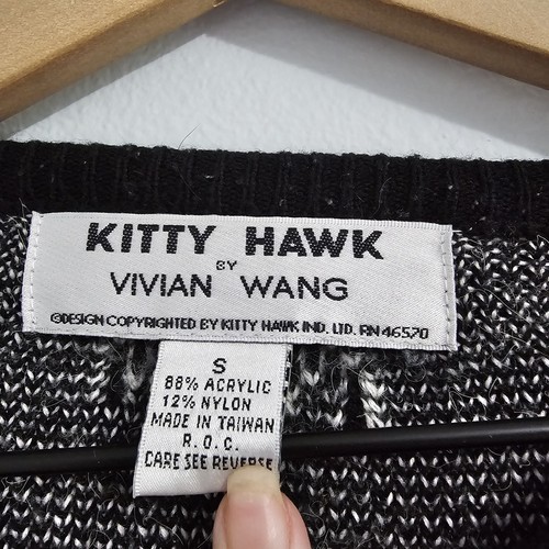 Vintage Kitty Hawk By Vivian Wang Pearled Sweater Size Small EUC - Picture 6 of 8