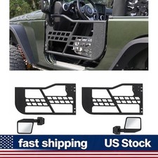 Tube Half Doors W Mirror Set Of 2 Jeep Wrangler Tj 1997-2006 2door Tube Half Doors W Mirror Set Of 2 Jeep Wrangler Tj 1997-2006 2door