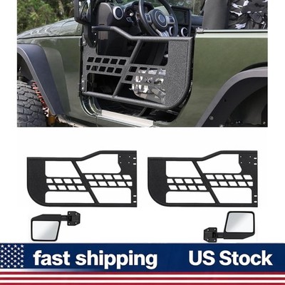 Tube Half Doors w Mirror Set of 2 Jeep Wrangler TJ 1997-2006 2Door