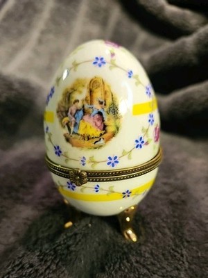 Limoges Porzellan ,romantisches Paar, Handgemalt, ( gut erhalten), Vitrinenstück