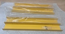 4 Pieces (2 Each) Cable Trough Middle Kit & End Kit - Yellow