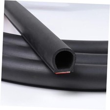 3/4" 3/4" D-Shape Weather Stripping 8FT Heavy Duty Bulb Seal Car Door 8Ft Black