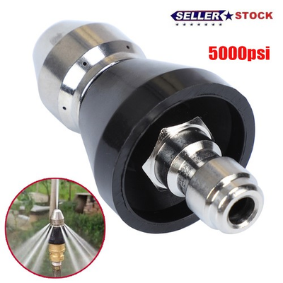 #ad Sewer Cleaning Tool High pressure Nozzle 5000psi Pipe Cleaner 1 4 Inch Connector $9.75