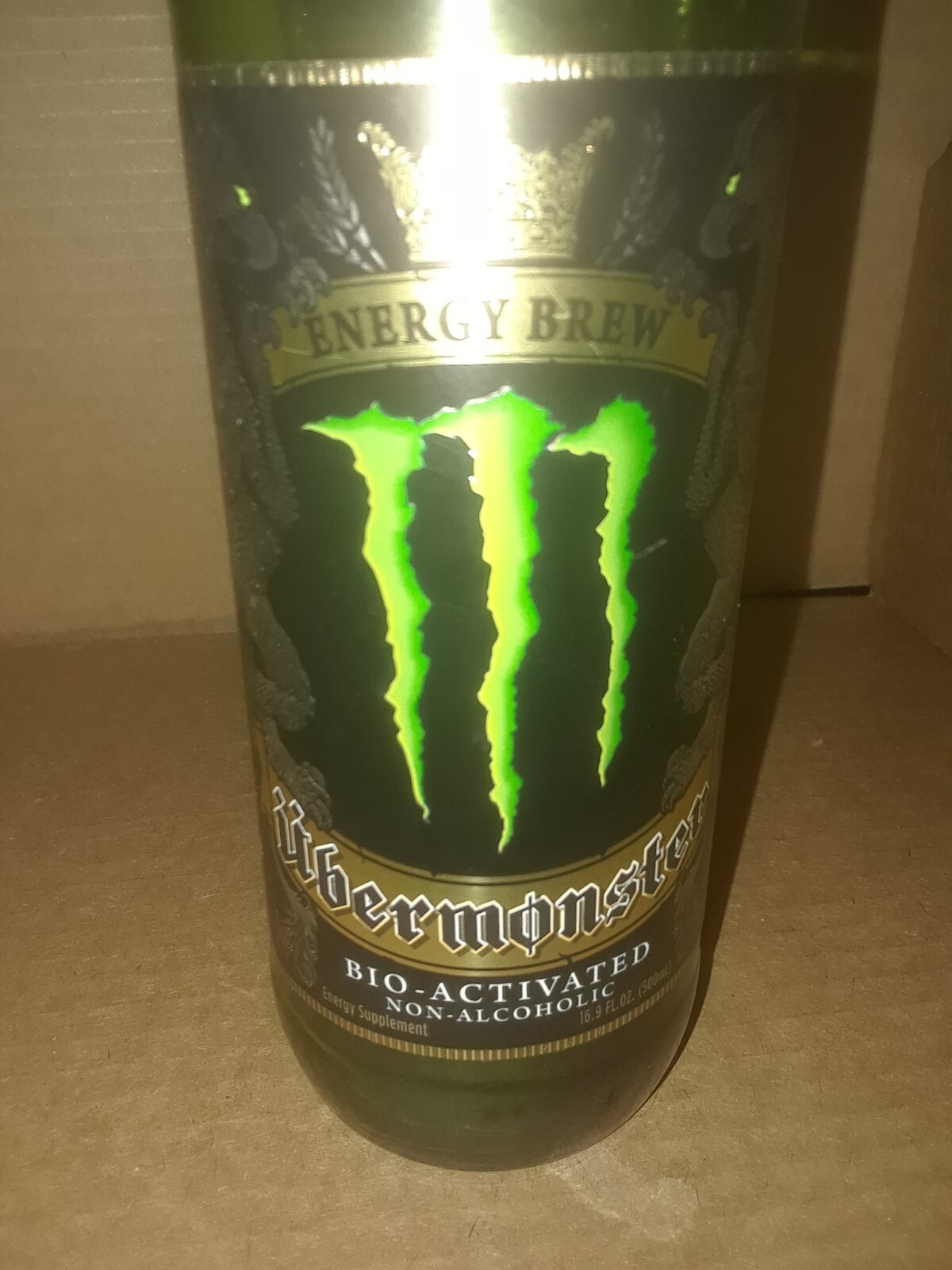 Monster Energy Brew  Ubermonster Empty Glass Bottle (Rare) FINAL DAYS 