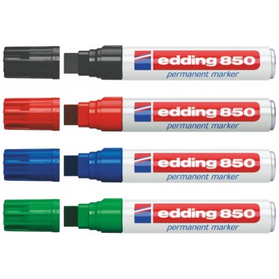 EDDING Permanentmarker 850 schwarz blau rot grün 5-15mm [Farbe wählbar]