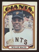 1972 Topps #49 Willie Mays VG No creases, Clean 15372