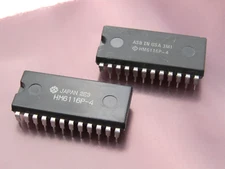 ( 2 PCS ) HM6116P-4 2048-word X 8bit High Speed CMOS Static RAM DIP24