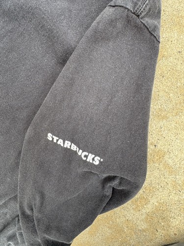 starbucks employee shirt Long Sleeve Small Black - Picture 3 of 4
