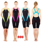NWT HXBY 986 WOMEN'S COMPETITION TRAINING RACING KNEESKIN SWIMWEARS ALL SIZE NEW
