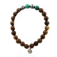 Mineralien Und Edelsteine. Armband Perlen Malachit Aus Dem Kongo + HäMatit +