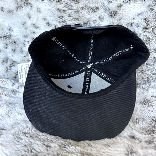 Littlest Prince Bossman Black Snapback Flat Bill Ball Cap Hat Toddler Size Small - Picture 3 of 10