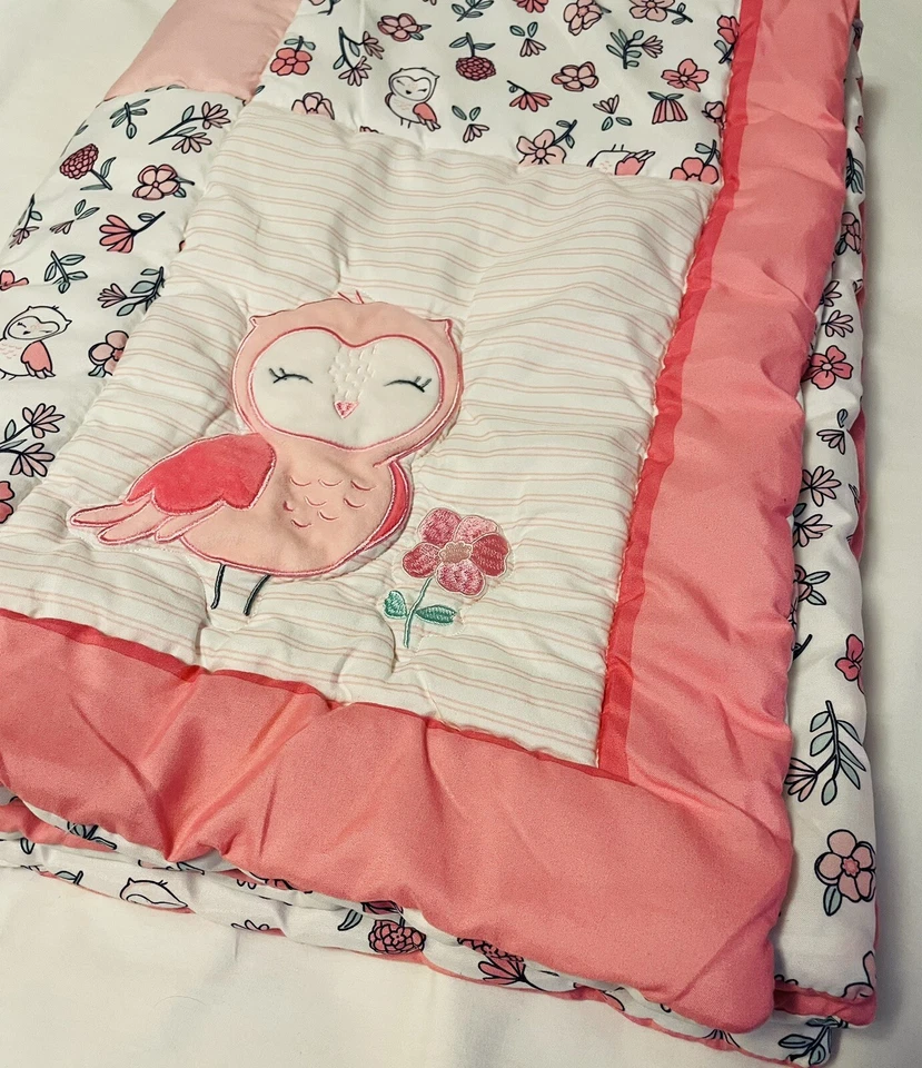Child of Mine Little Baby Owl Friends 3 piezas recién nacido cuna edredón cama Foto 2 de 4