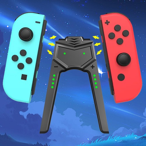 UK- Mini Charging Dock Grip ABS Controller Connector Type C for Nintendo Switch - Picture 8 of 18