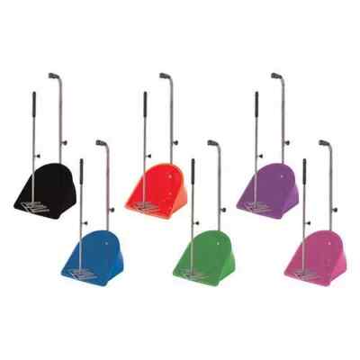 Perry Equestrian verstellbarer Muck Grabber - Kotschaufel mit Rechen versch. Farben
