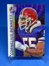 2024 Leaf Pro Set Metal RB-25 Cornelius Bennett Purple Wave #4/5 Buffalo Bills