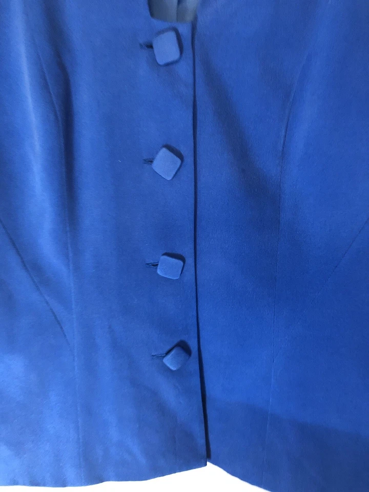 Chaqueta y falda mujer Shomi 2 piezas manga corta talla 4 100 % seda Foto 3 de 4