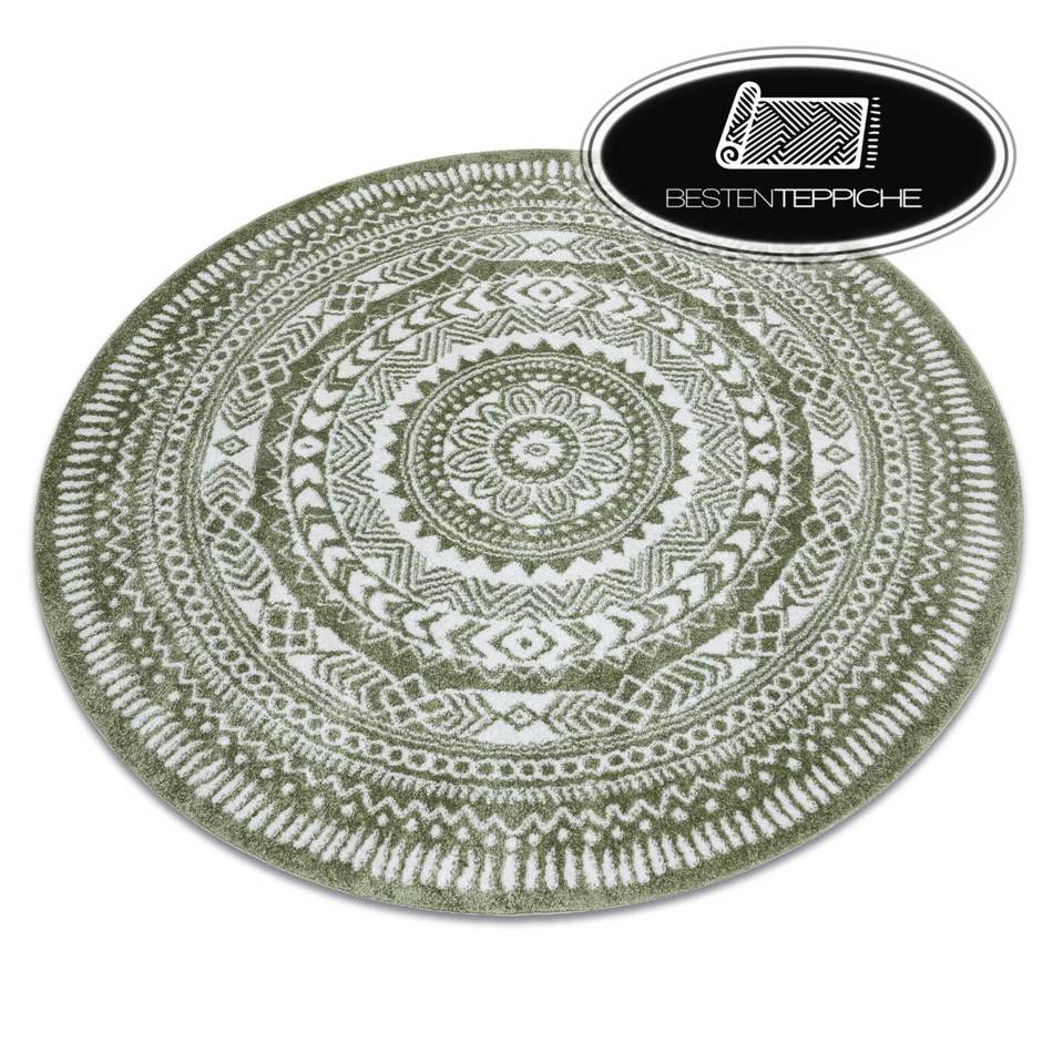 Modern und weich Teppich kreis "FUN" Napkin Serviette grün gute Qualität