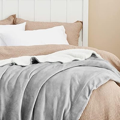 Bedsure Sherpa Fleece King Size Blanket for Bed - Thick and Warm Blankets  for | eBay