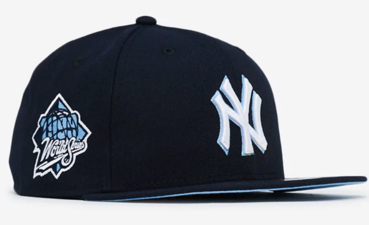 New York Yankees New Era Navy 5950 Hat 1999 WS Patch Size 7