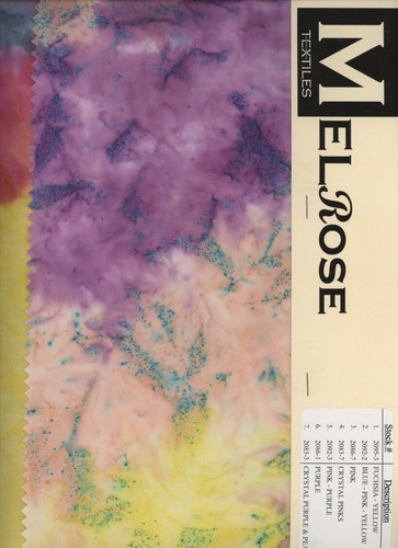 7 Melrose Bali Batiks Yellow Pink Purple Salesman Samples Indonesia card#1 - Picture 2 of 8