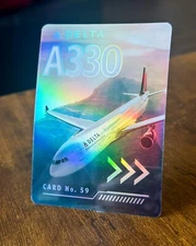 Delta Airlines Aircraft Pilot Trading Card 2022 Airbus A330-300 No. 59